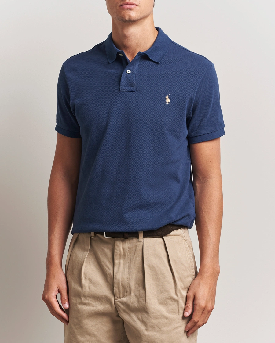 Herre | Pikéer | Polo Ralph Lauren | Slim Fit Polo Rustic Navy