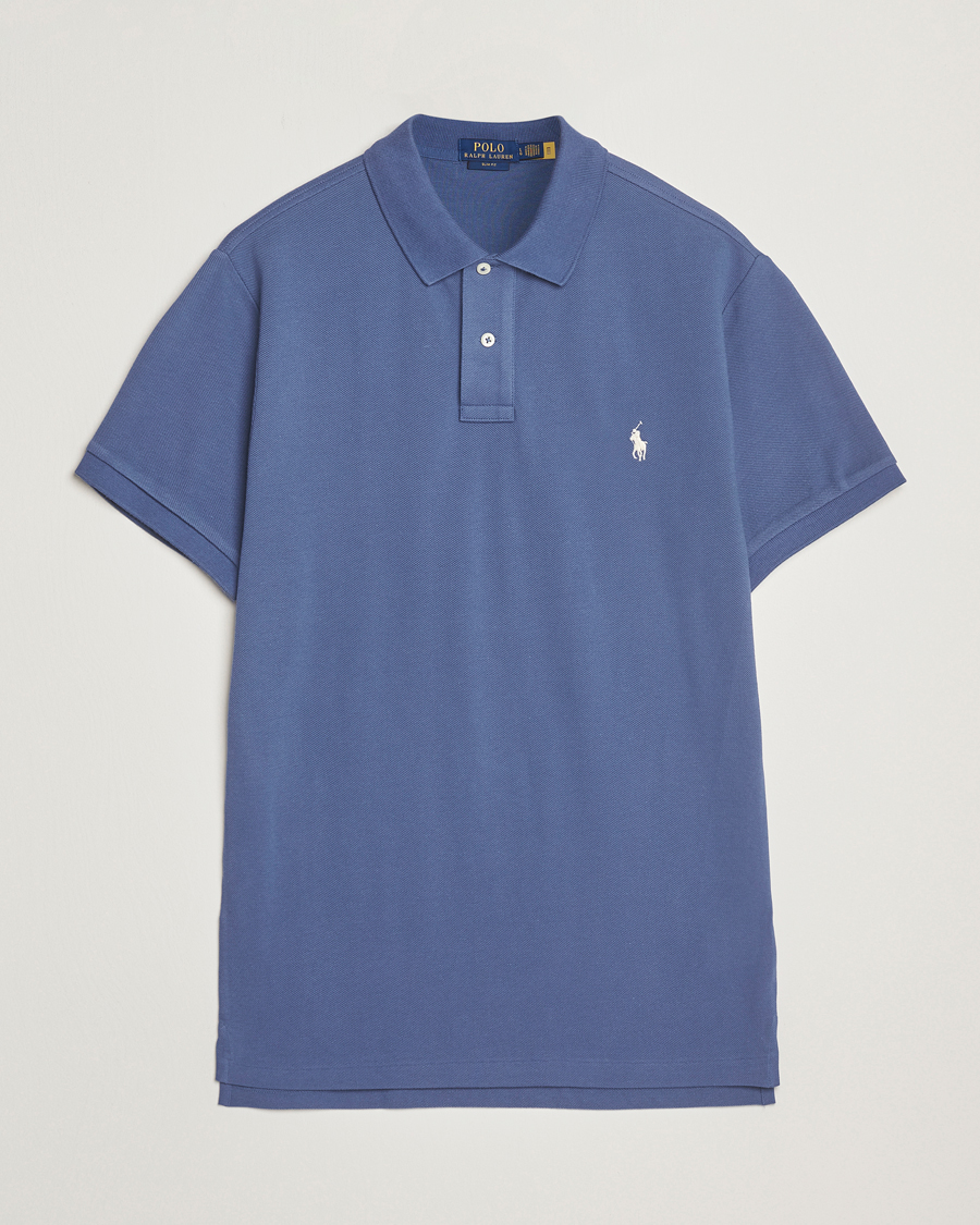 Herre | Pikéer | Polo Ralph Lauren | Slim Fit Polo Earth Blue