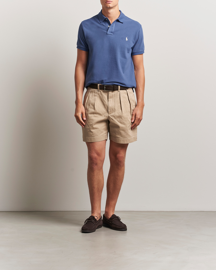 Herre | Pikéer | Polo Ralph Lauren | Slim Fit Polo Earth Blue