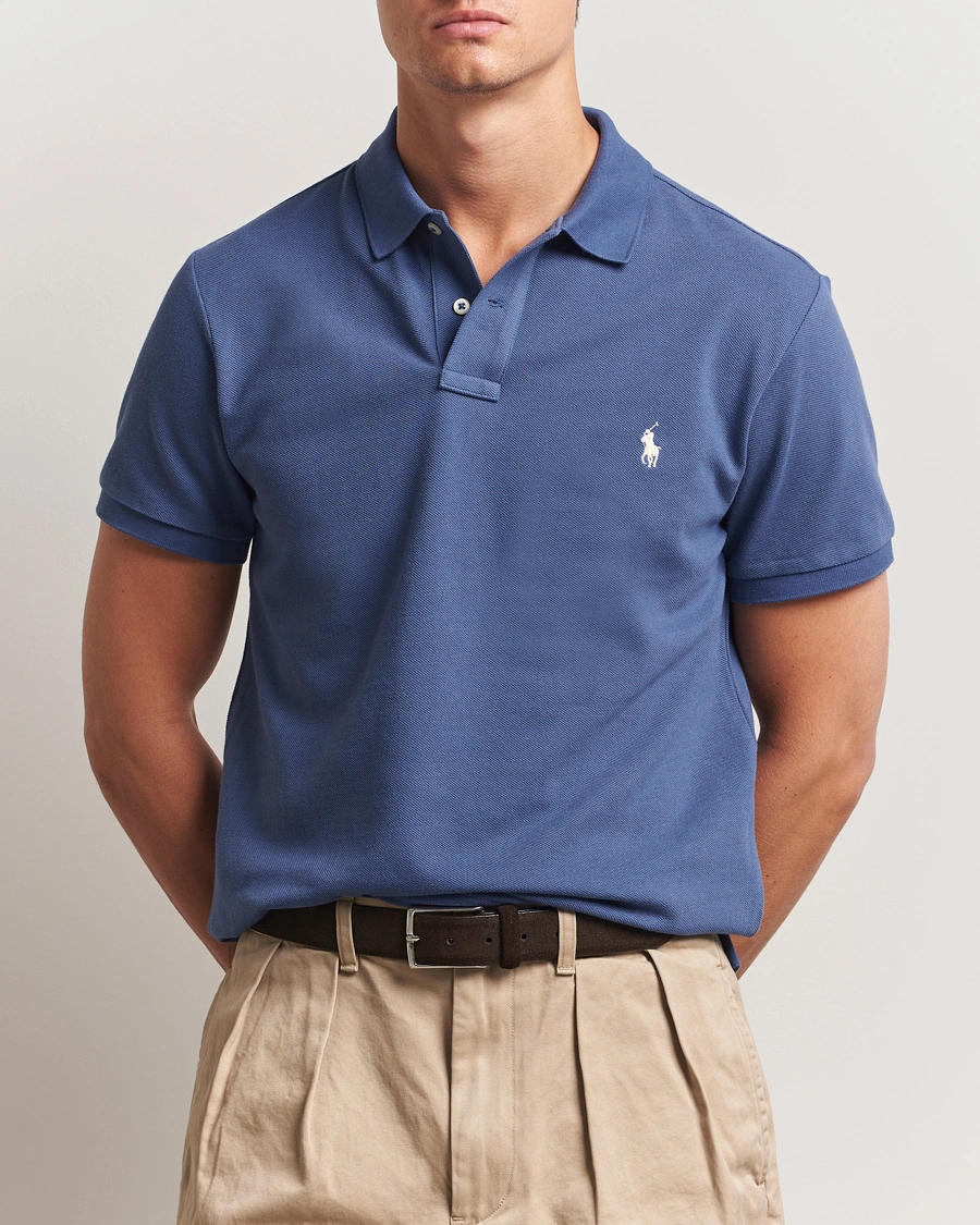 Herre | Pikéer | Polo Ralph Lauren | Slim Fit Polo Earth Blue