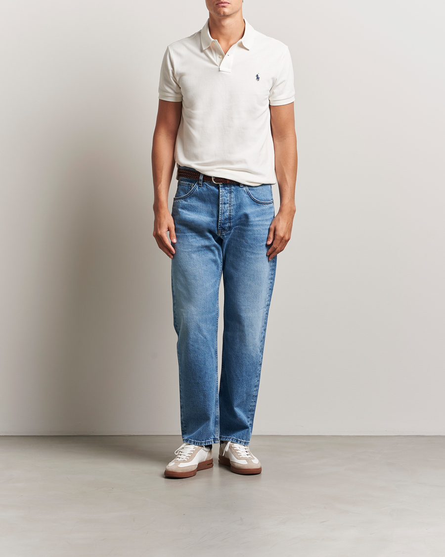Herre | Pikéer | Polo Ralph Lauren | Slim Fit Polo Pale Cream
