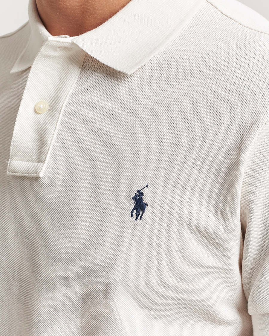 Herre | Pikéer | Polo Ralph Lauren | Slim Fit Polo Pale Cream