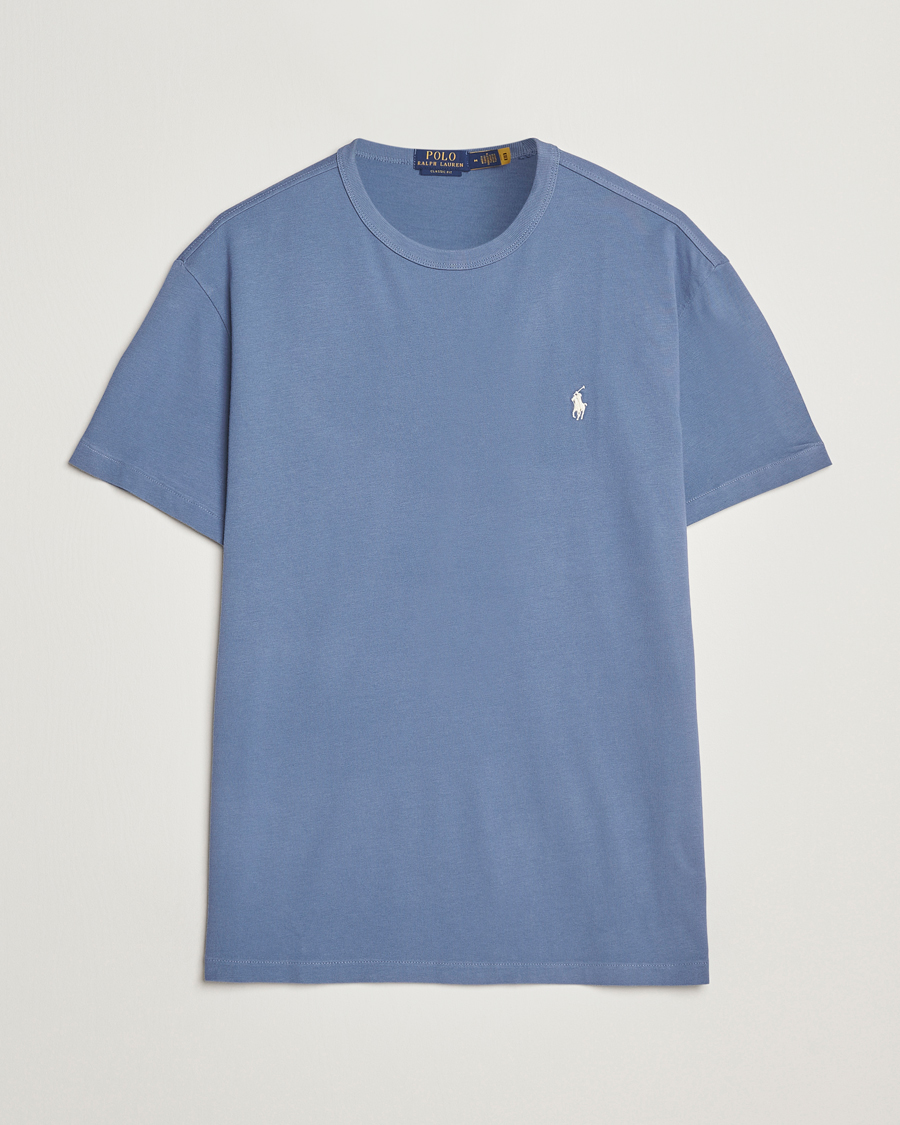 Herre | T-Shirts | Polo Ralph Lauren | Washed Tee Capri Blue