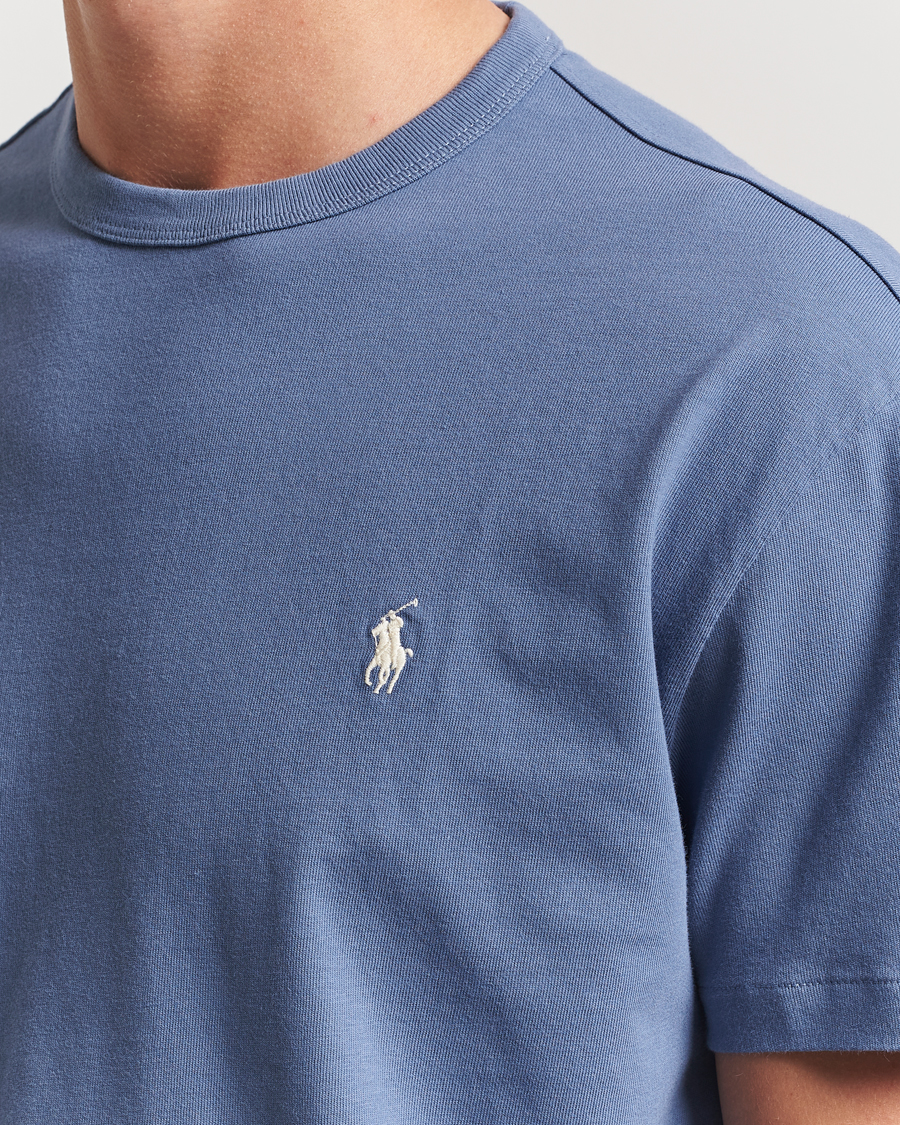 Herre | T-Shirts | Polo Ralph Lauren | Washed Tee Capri Blue