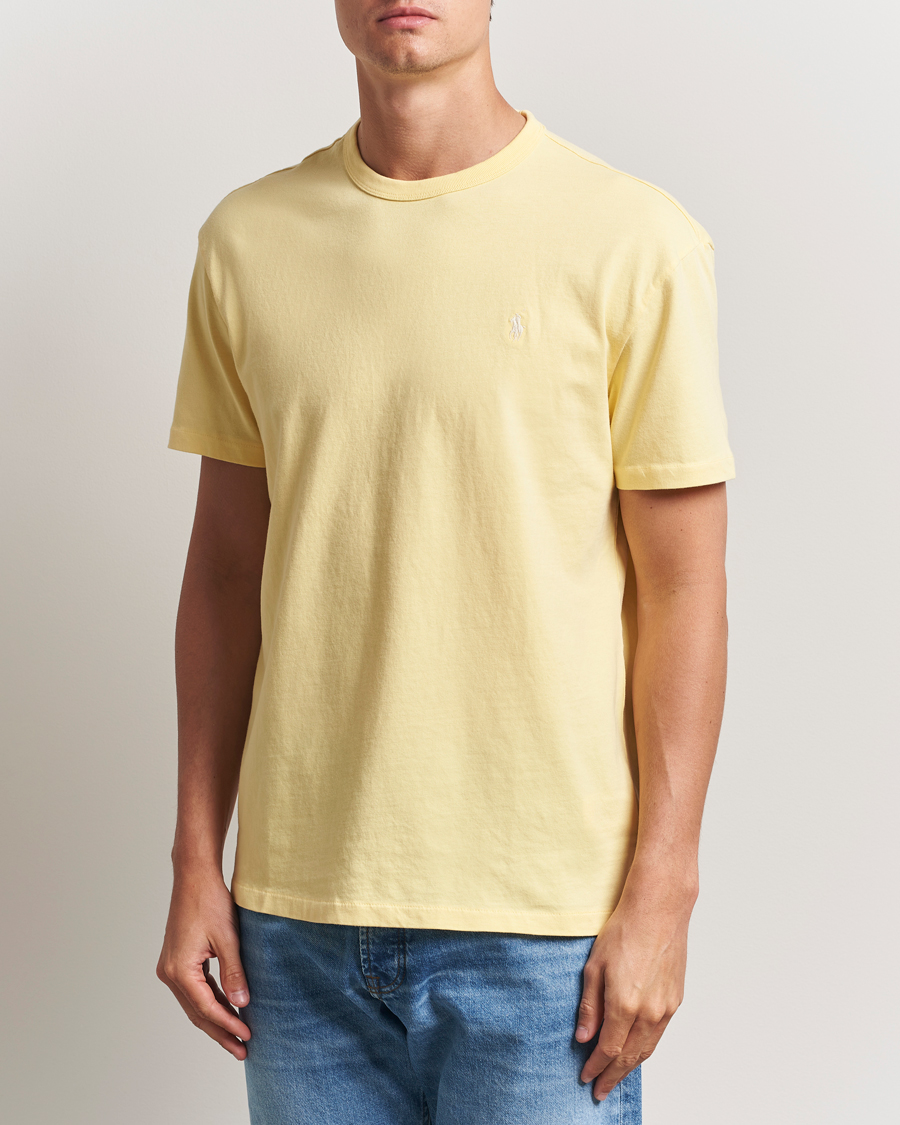 Herre | T-Shirts | Polo Ralph Lauren | Washed Tee Wicket Yellow
