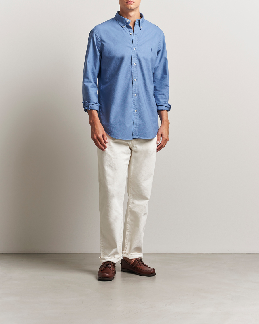 Herre | Skjorter | Polo Ralph Lauren | Custom Fit Oxford Shirt Bastille Blue