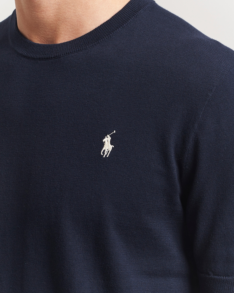 Herre | Gensere | Polo Ralph Lauren | Knitted Short Sleeve Tee Hunter Navy