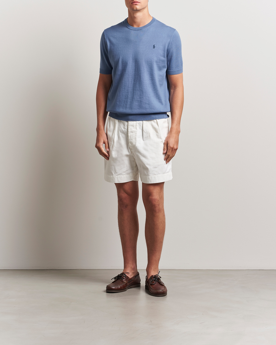 Herre | Gensere | Polo Ralph Lauren | Knitted Short Sleeve Tee Capri Blue