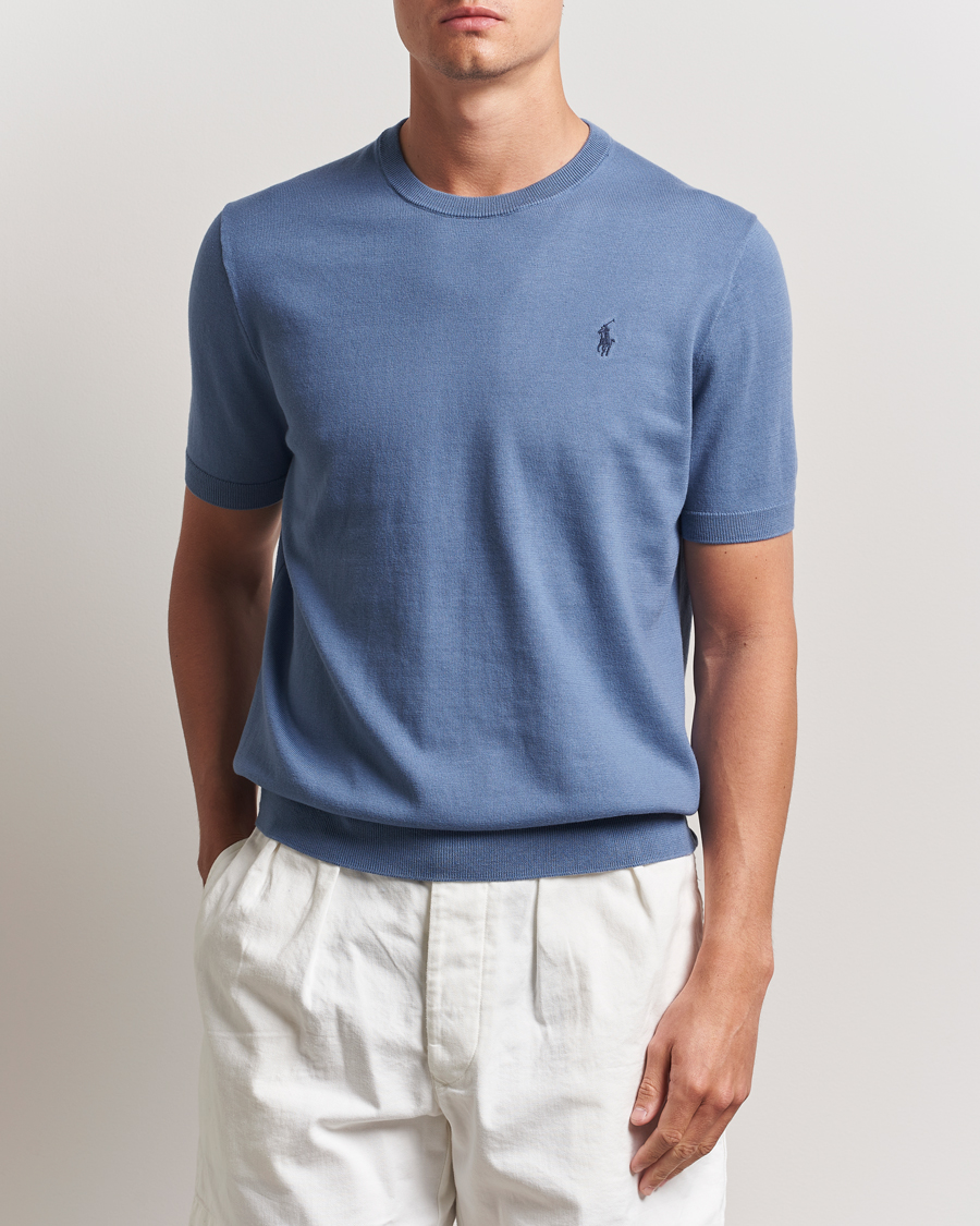 Herre | Gensere | Polo Ralph Lauren | Knitted Short Sleeve Tee Capri Blue