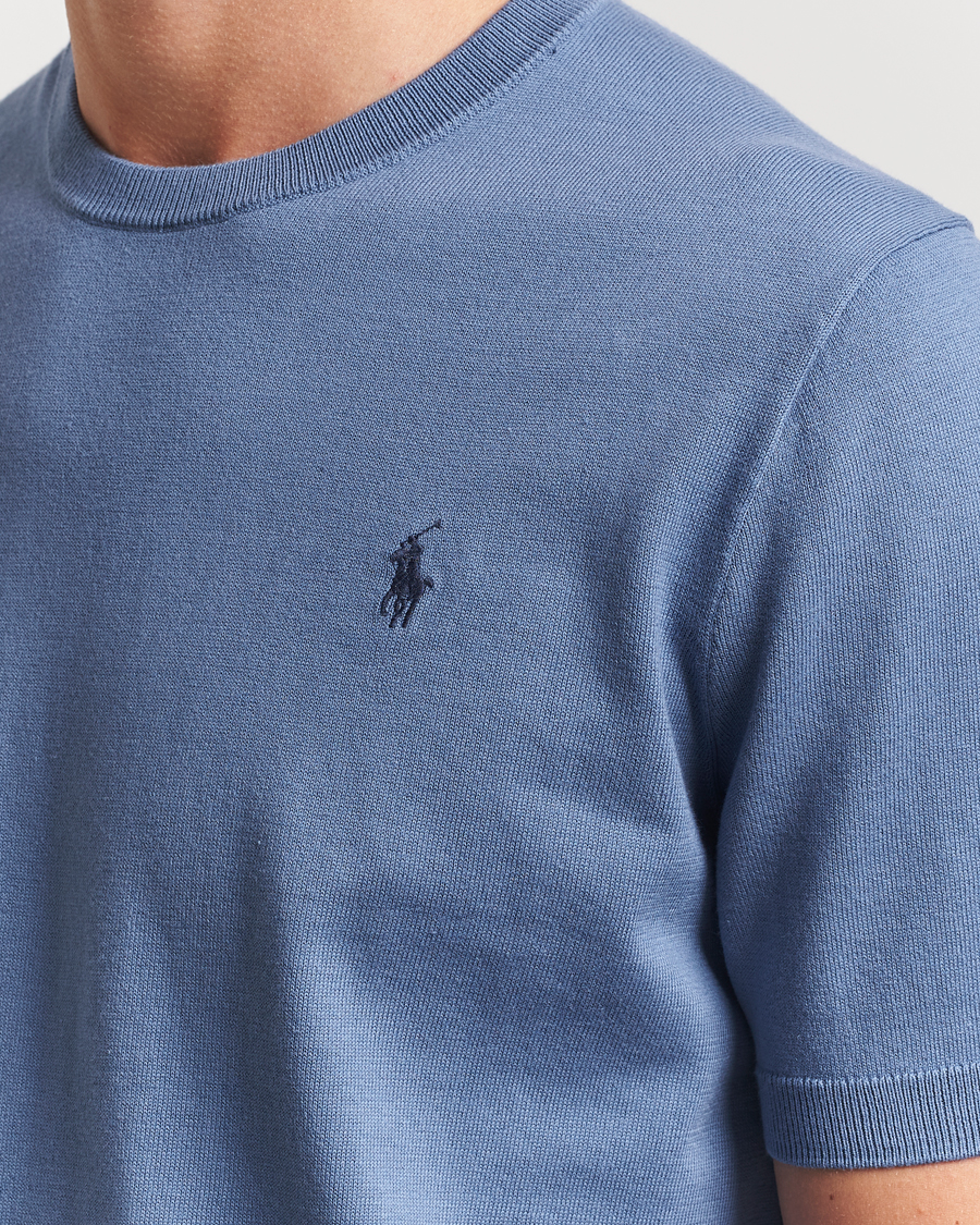 Herre | Gensere | Polo Ralph Lauren | Knitted Short Sleeve Tee Capri Blue