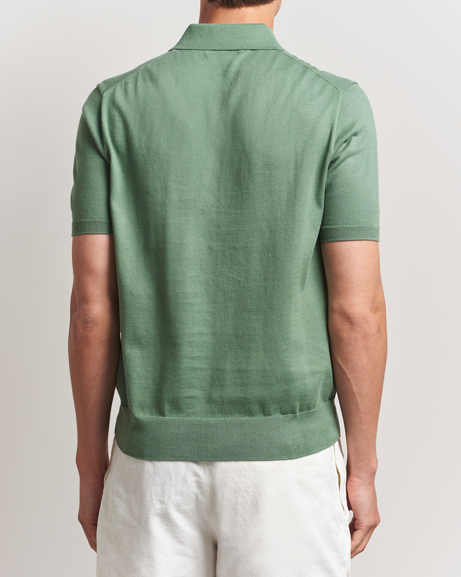 Herre | Gensere | Polo Ralph Lauren | Knitted Short Sleeve Polo Fatigue