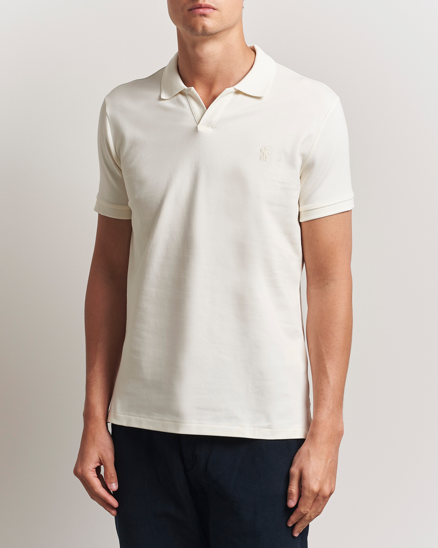 Herre | Pikéer | Polo Ralph Lauren | Johnny Short Sleeve Polo Pale Cream
