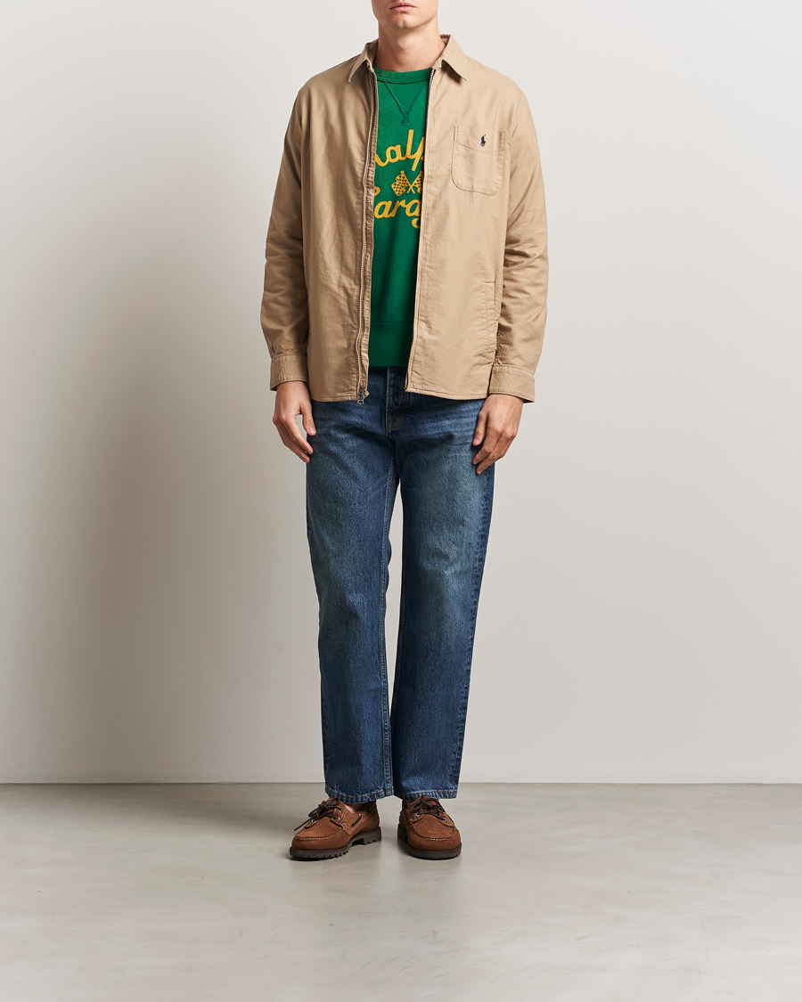 Herre | Skjorter | Polo Ralph Lauren | Garment Dyed Oxford Overshirt Surrey Tan