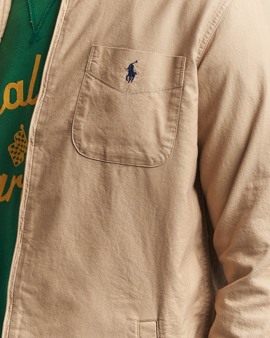 Herre | Skjorter | Polo Ralph Lauren | Garment Dyed Oxford Overshirt Surrey Tan