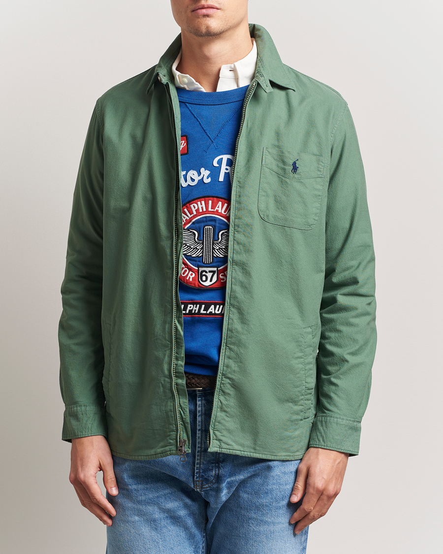 Herre | Skjorter | Polo Ralph Lauren | Garment Dyed Oxford Overshirt Fatigue