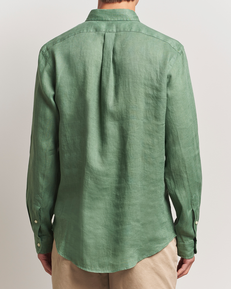 Herre | Skjorter | Polo Ralph Lauren | Slim Fit Linen Shirt Fatigue