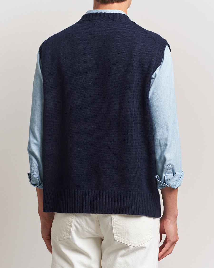 Herre | Gensere | Polo Ralph Lauren | US Flag Cotton/Wool Vest Hunter Navy