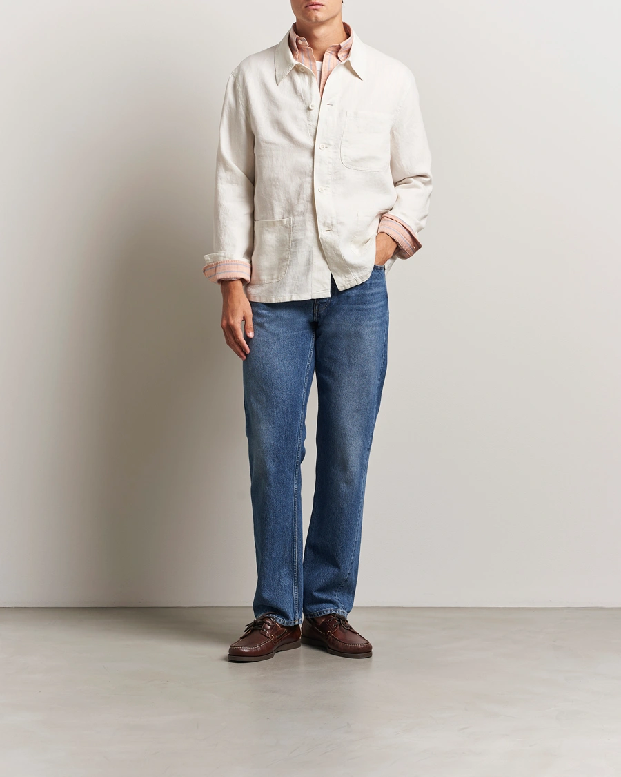 Herre | Jakker | Polo Ralph Lauren | Chore Linen Shirt Jacket Antique Cream