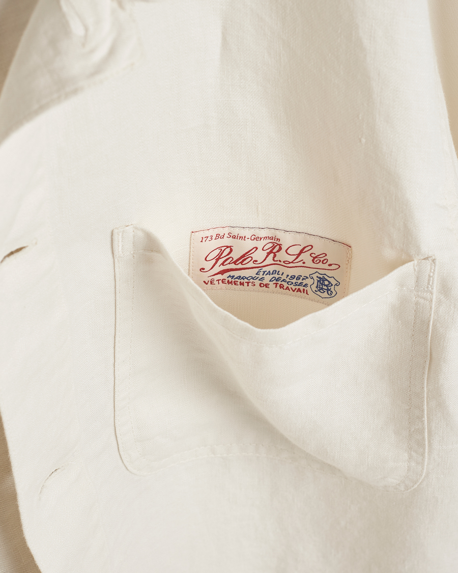 Herre | Jakker | Polo Ralph Lauren | Chore Linen Shirt Jacket Antique Cream