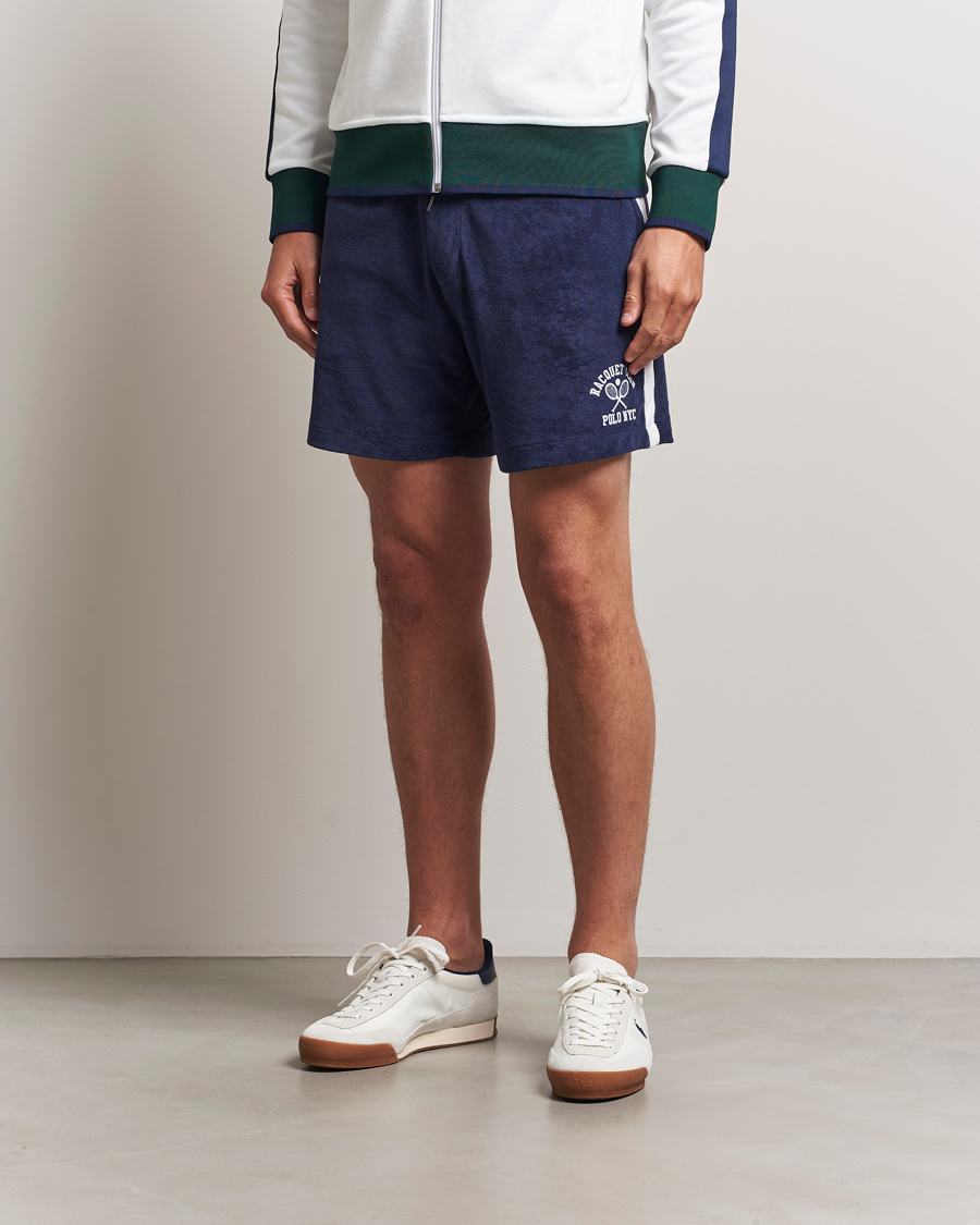 Herre | Shorts | Polo Ralph Lauren | Athletic Track Sweat Shorts Newport Navy