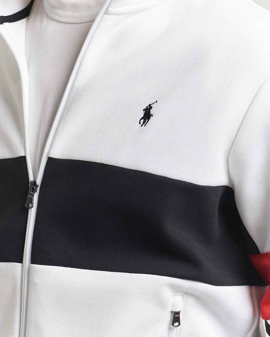 Herre | Gensere | Polo Ralph Lauren | Striped Track Jacket Ceramic White/Multi