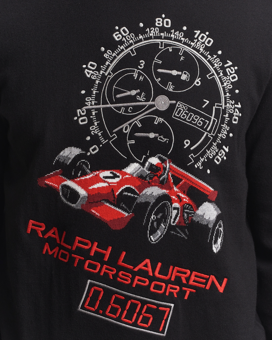 Herre | Gensere | Polo Ralph Lauren | RL Motorsport Knitted Sweater Black Combo