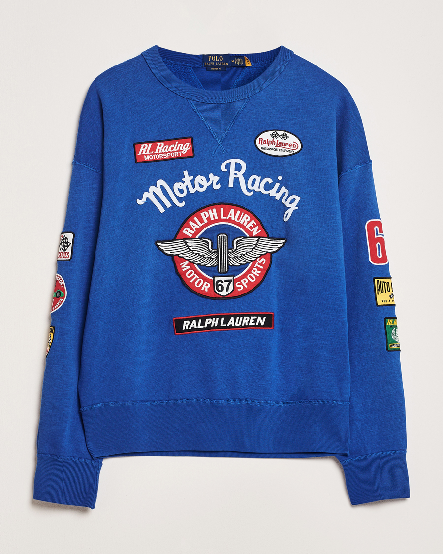 Herre | Gensere | Polo Ralph Lauren | Vintage Fleece Motor Racing Sweatshirt Heritage Blue