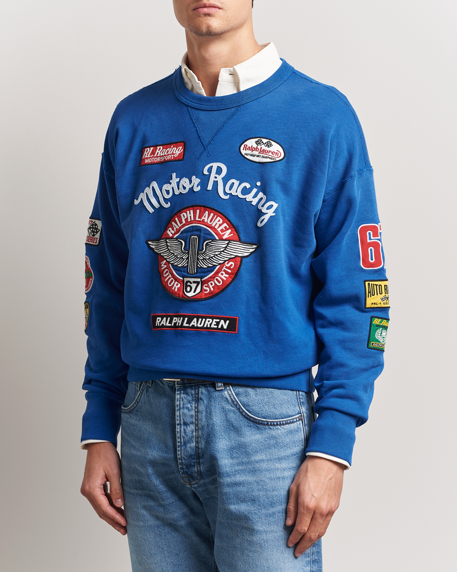 Herre | Gensere | Polo Ralph Lauren | Vintage Fleece Motor Racing Sweatshirt Heritage Blue
