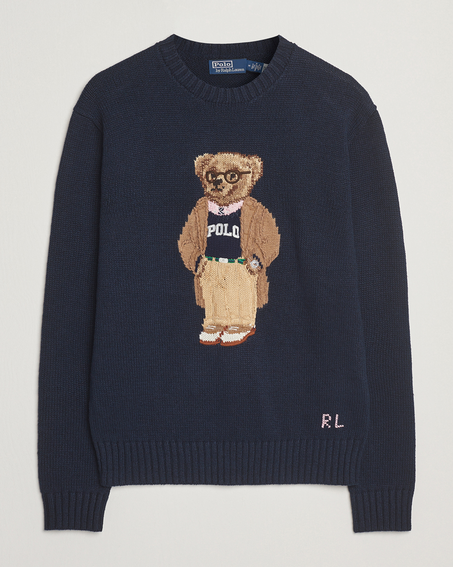 Herre | Gensere | Polo Ralph Lauren | Linen/Cotton Bear Pullover Bear Navy