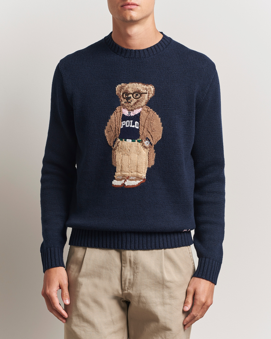 Herre | Gensere | Polo Ralph Lauren | Linen/Cotton Bear Pullover Bear Navy