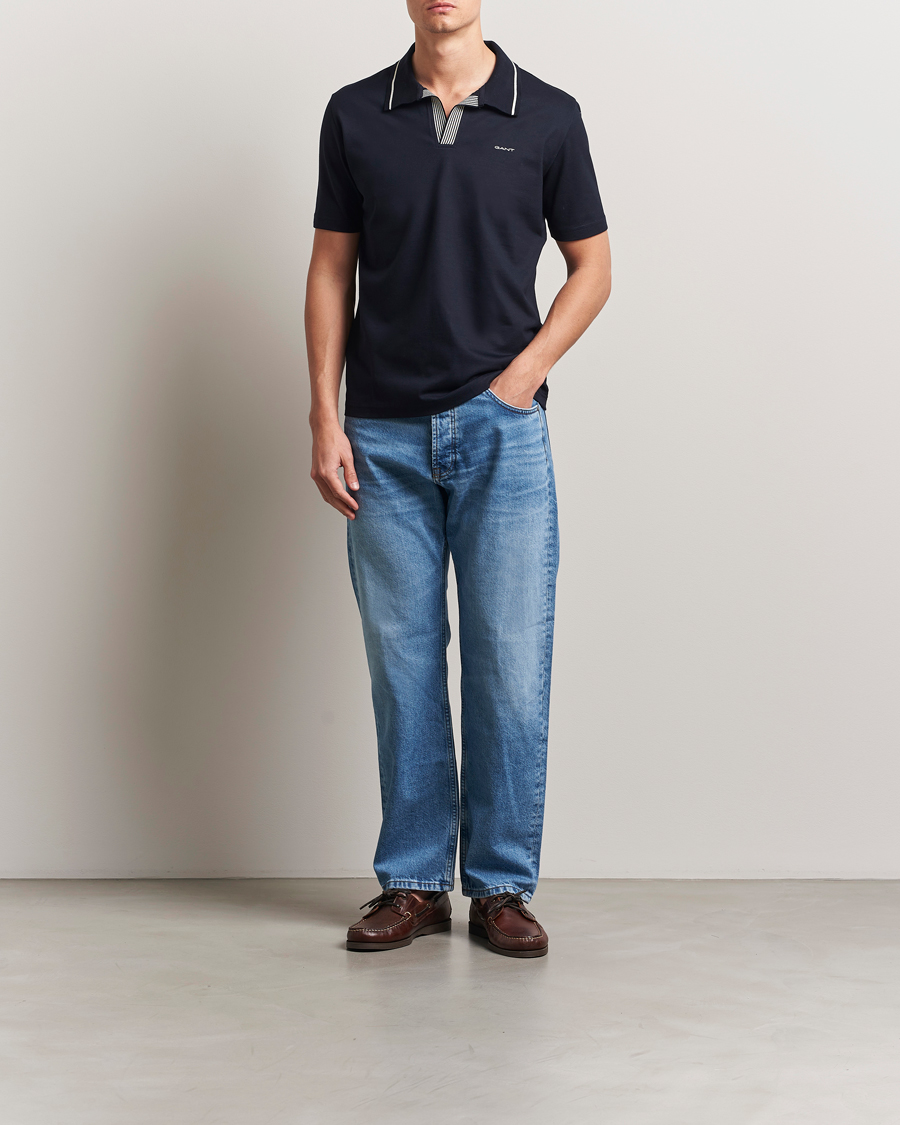 Herre | Pikéer | Gant | Tipping Polo Evening Blue