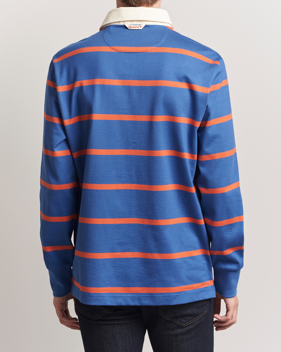 Herre | Gensere | GANT | Thin Stripe Heavy Rugger Rich Blue