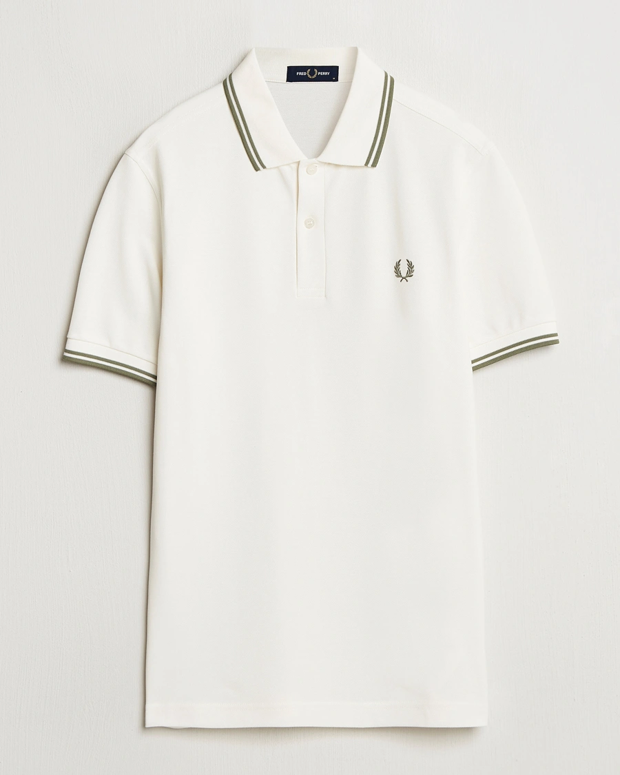 Herre | Pikéer | Fred Perry | Twin Tipped Polo Shirt Light Ecru