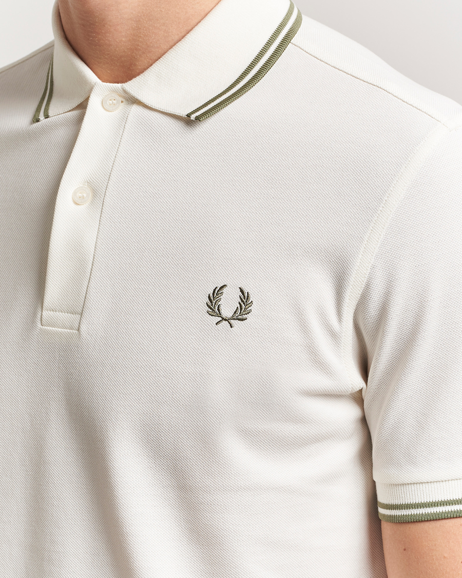 Herre | Pikéer | Fred Perry | Twin Tipped Polo Shirt Light Ecru