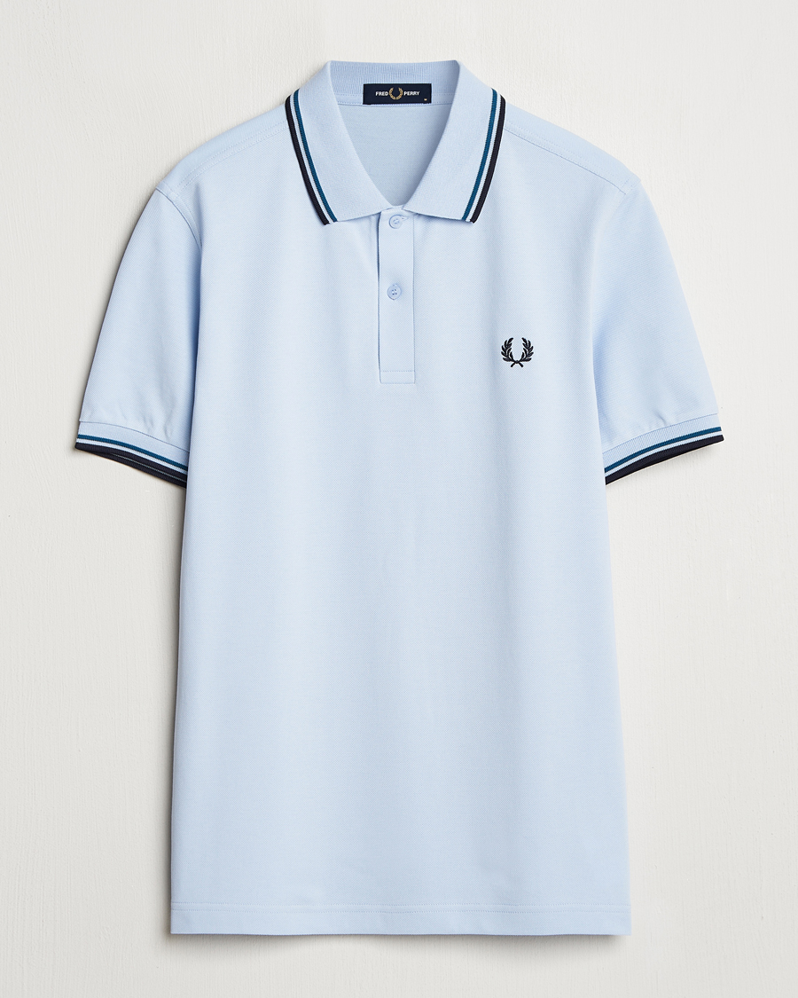 Herre | Pikéer | Fred Perry | Twin Tipped Polo Shirt Light Smoke