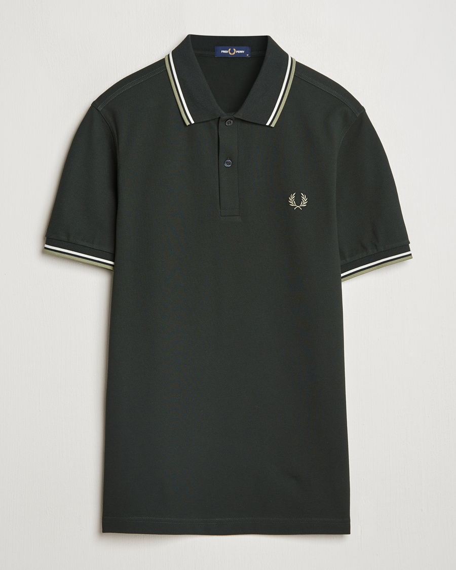 Herre | Pikéer | Fred Perry | Twin Tipped Polo Shirt Night Green