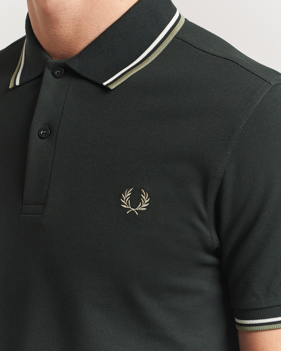 Herre | Pikéer | Fred Perry | Twin Tipped Polo Shirt Night Green