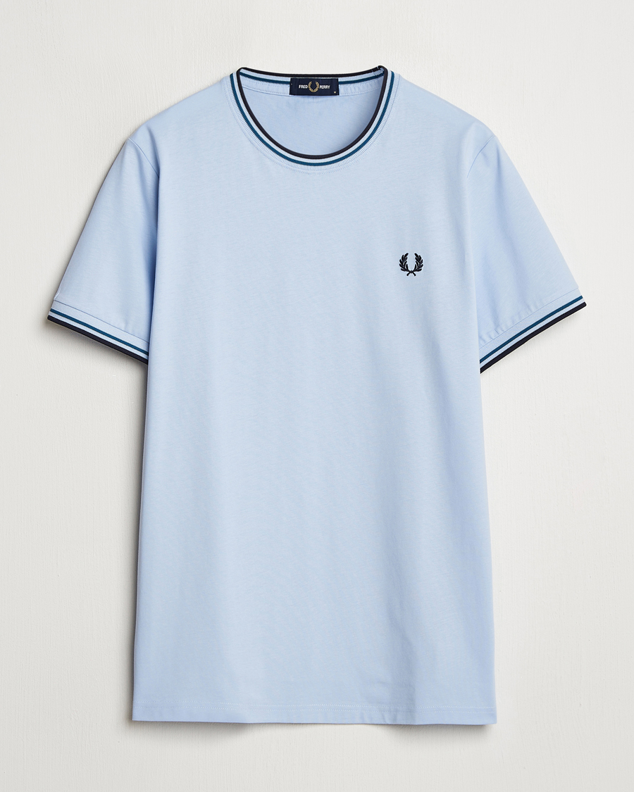 Herre | T-Shirts | Fred Perry | Twin Tipped T-Shirt Light Smoke
