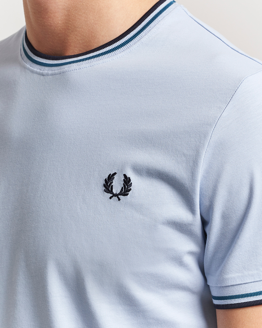 Herre | T-Shirts | Fred Perry | Twin Tipped T-Shirt Light Smoke