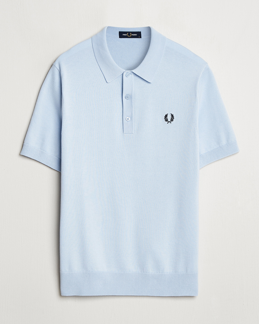 Herre | Pikéer | Fred Perry | Cotton Knitted Polo Light Smoke