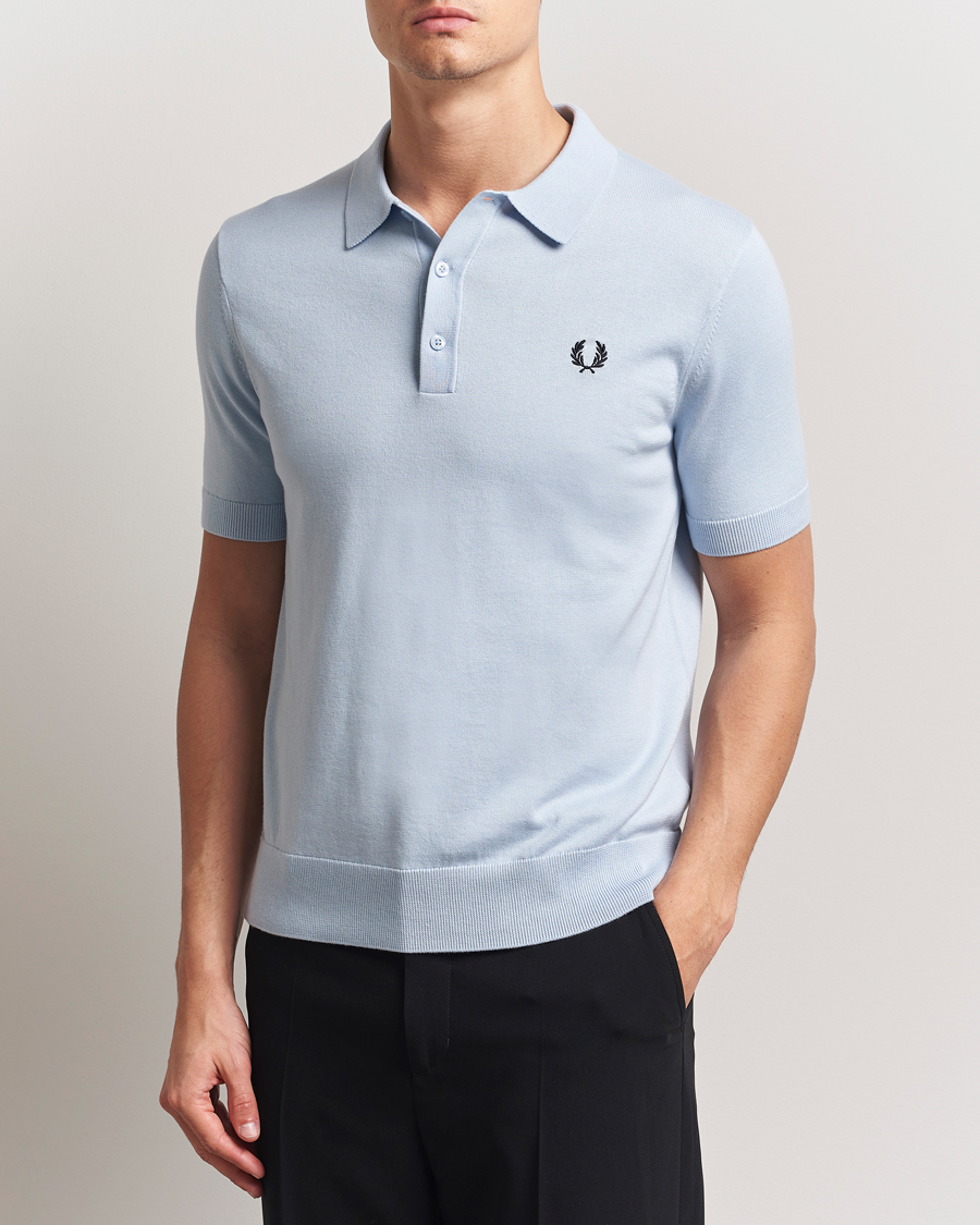 Herre | Pikéer | Fred Perry | Cotton Knitted Polo Light Smoke