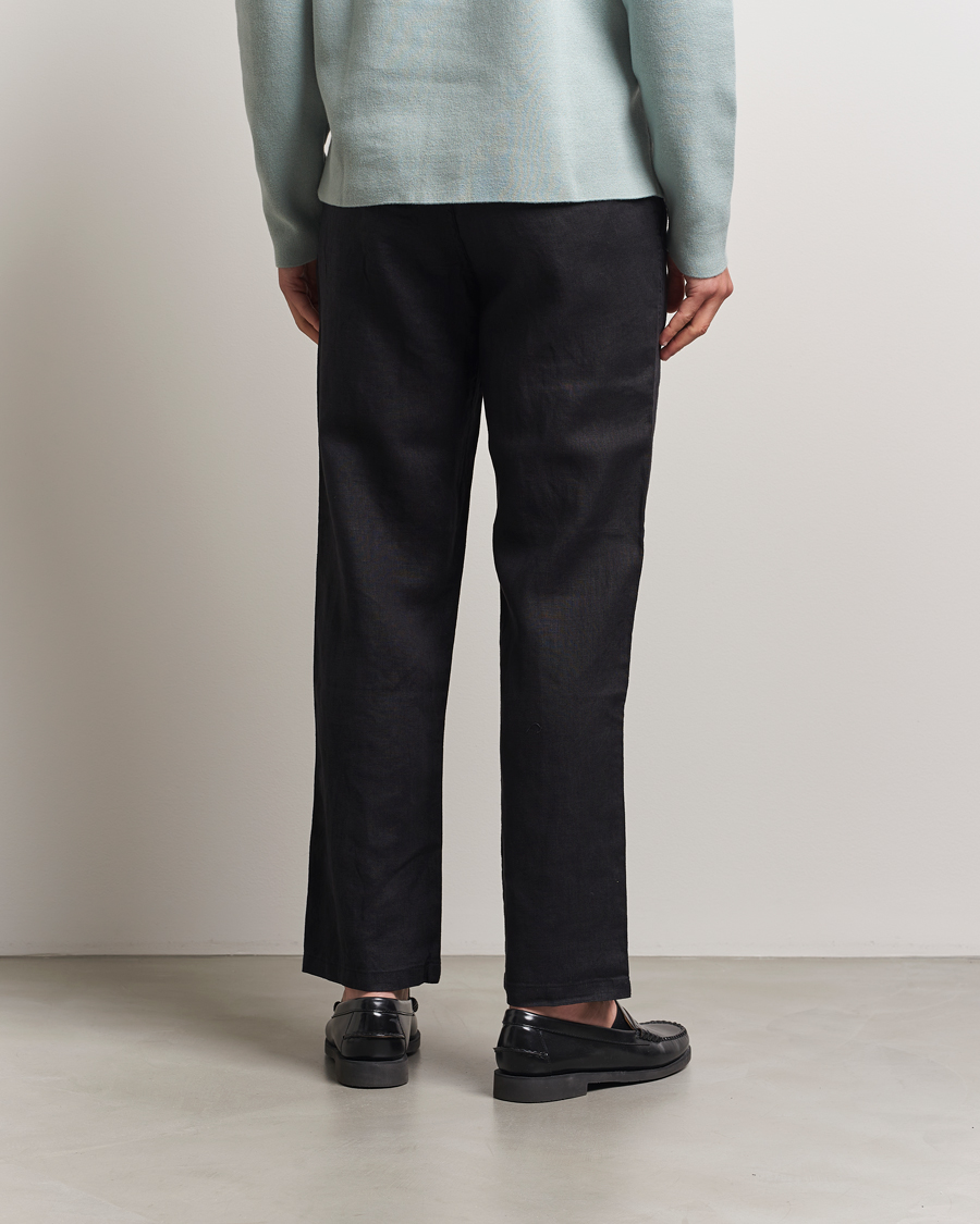 Herre | Bukser | Samsøe Samsøe | Jabari Linen Drawstring Trousers Black