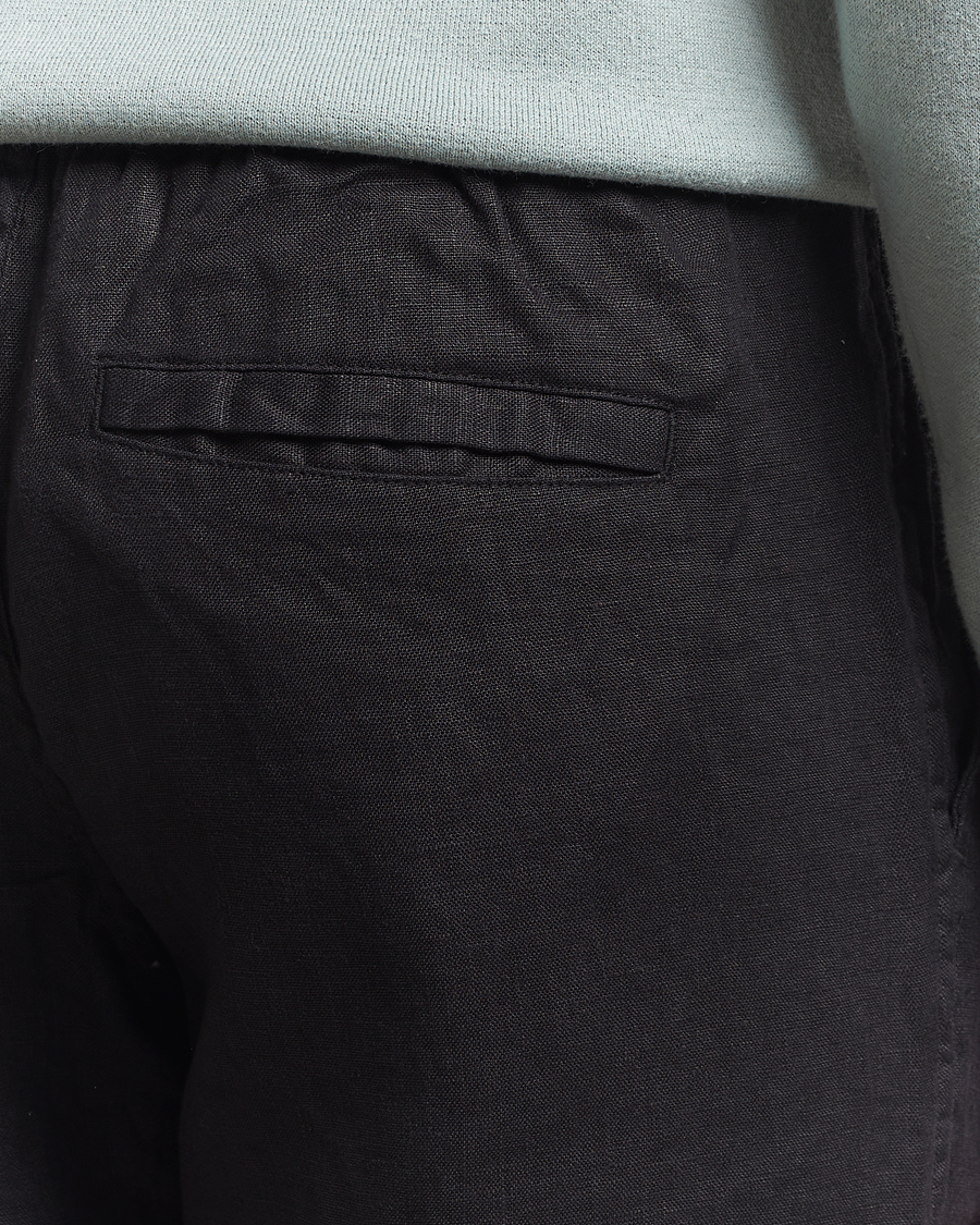 Herre | Bukser | Samsøe Samsøe | Jabari Linen Drawstring Trousers Black