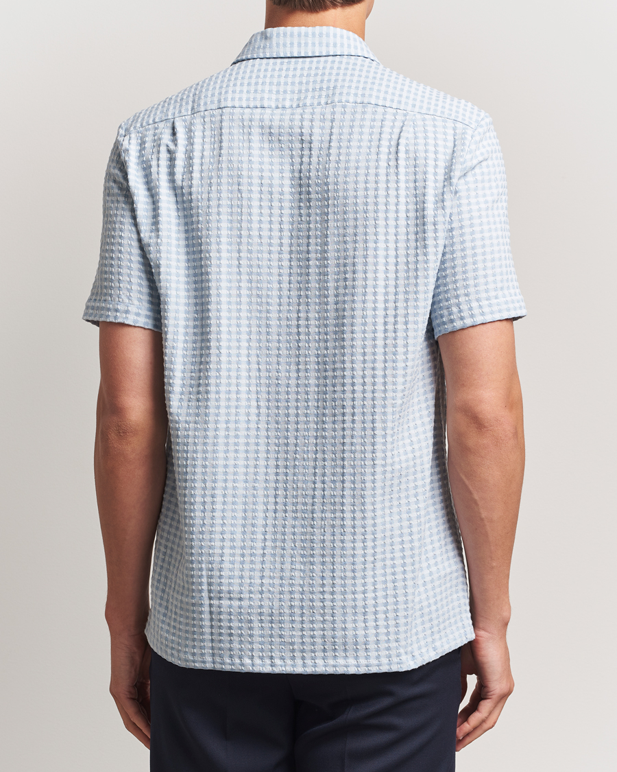 Herre | Skjorter | Samsøe Samsøe | Avan Structured Short Sleeve Shirt Gray Dawn