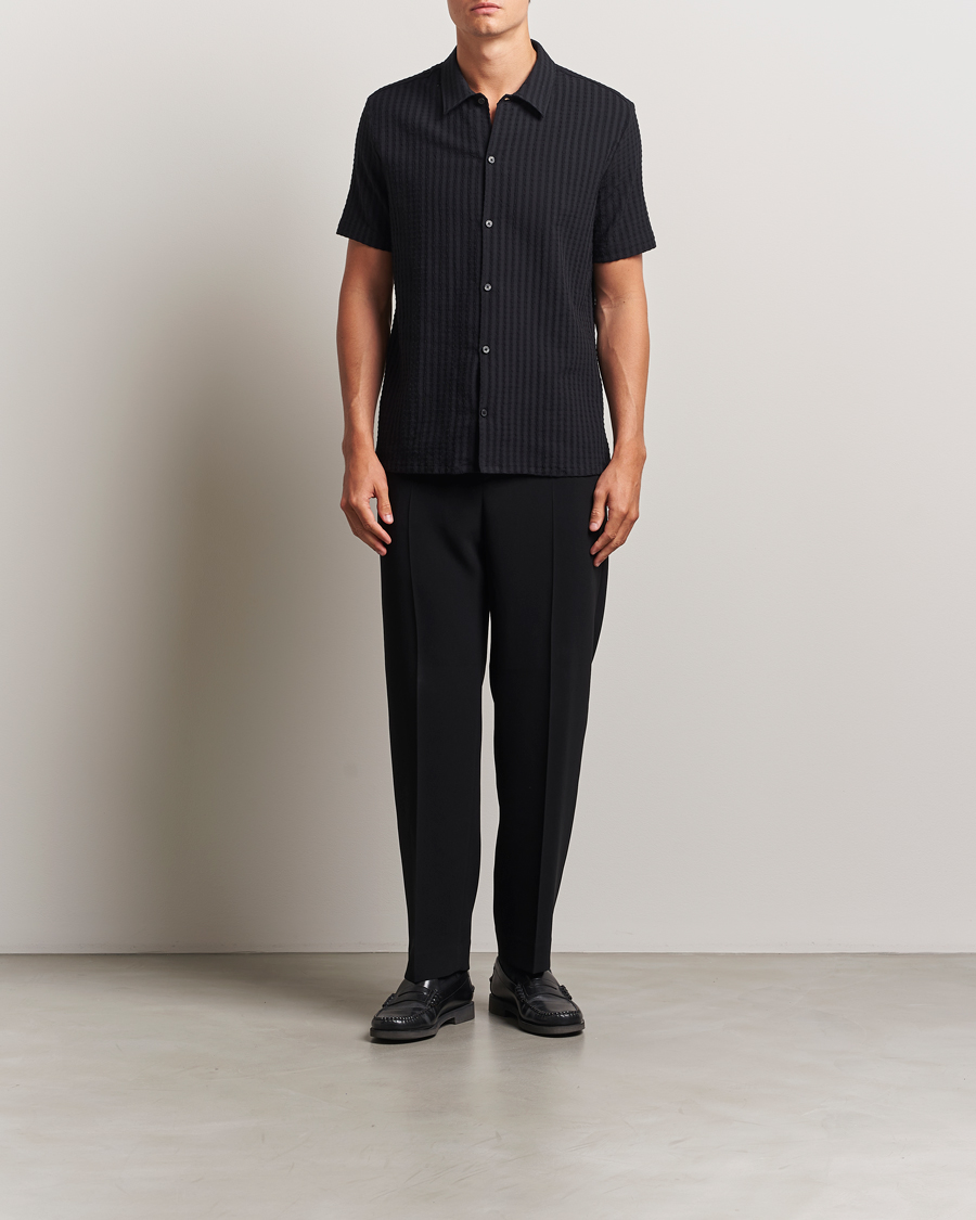 Herre | Skjorter | Samsøe Samsøe | Avan Structured Short Sleeve Shirt Black