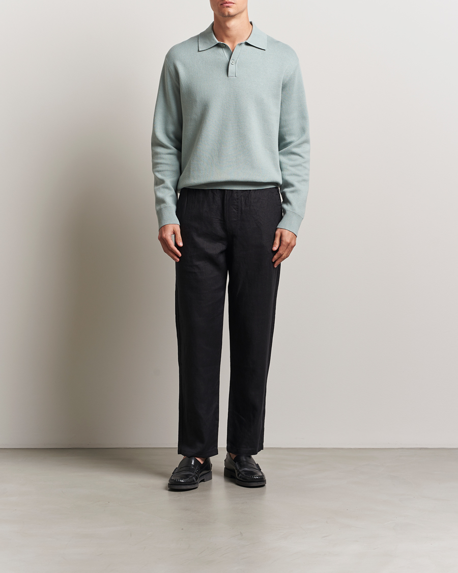 Herre | Gensere | Samsøe Samsøe | Nino Knitted Polo Abyss Green