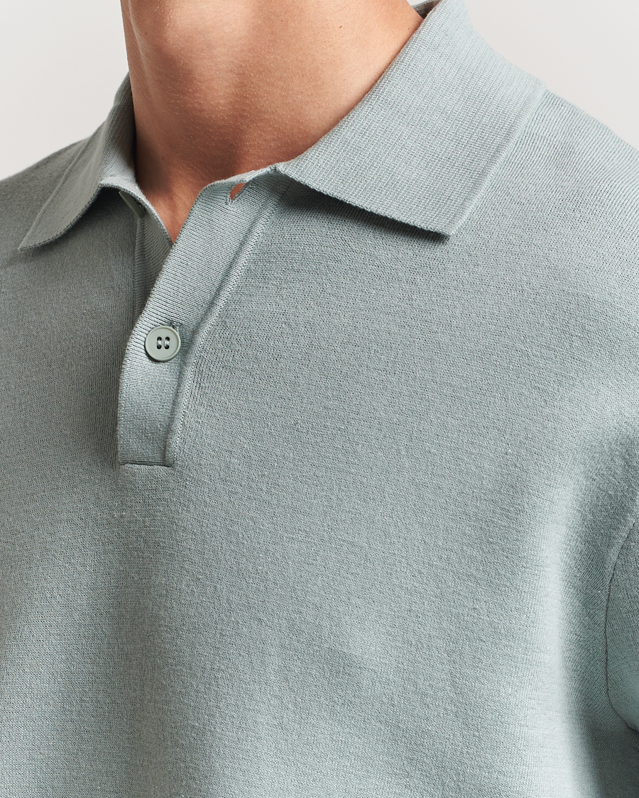 Herre | Gensere | Samsøe Samsøe | Nino Knitted Polo Abyss Green