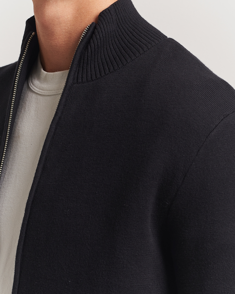 Herre | Gensere | Samsøe Samsøe | Niklas Full Zip Sweater Black