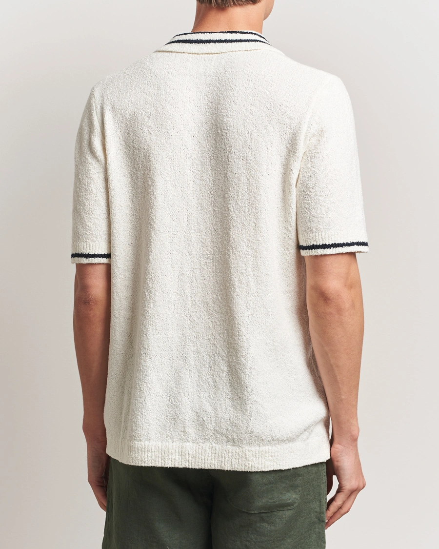 Herre | Pikéer | Samsøe Samsøe | Pedro Tipped Knitted Polo Clear Cream