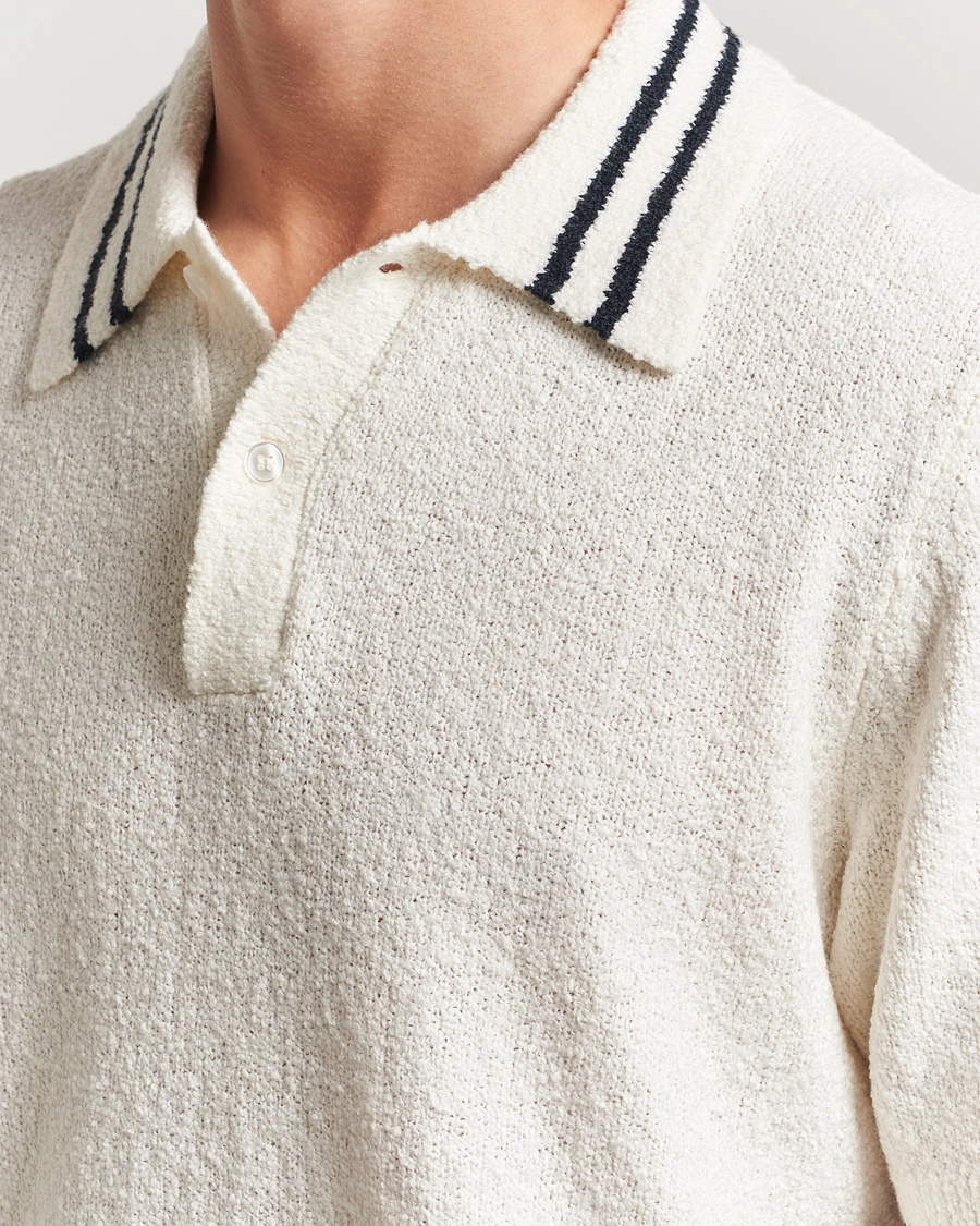 Herre | Pikéer | Samsøe Samsøe | Pedro Tipped Knitted Polo Clear Cream